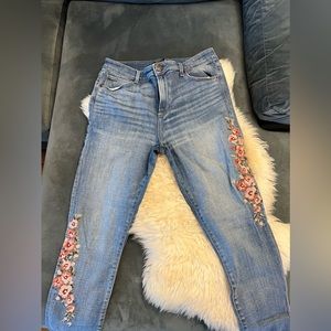Abercrombie embroidered jeans